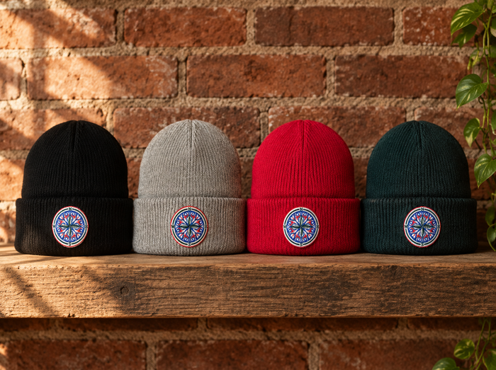 Cosmic Compass Patch Beanie