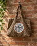 Cosmic Compass Leopard Print Tote