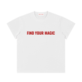 the unisex Cosmic Compass tee with a statement that makes every outfit make sense. Effortlessly cool, it works under a sharp blazer for a work day, with a leather jacket for the school run, on a night out, or whenever you need a reminder to own that magic. look confident and stylish in your recover with this white t shirt tee shirt front