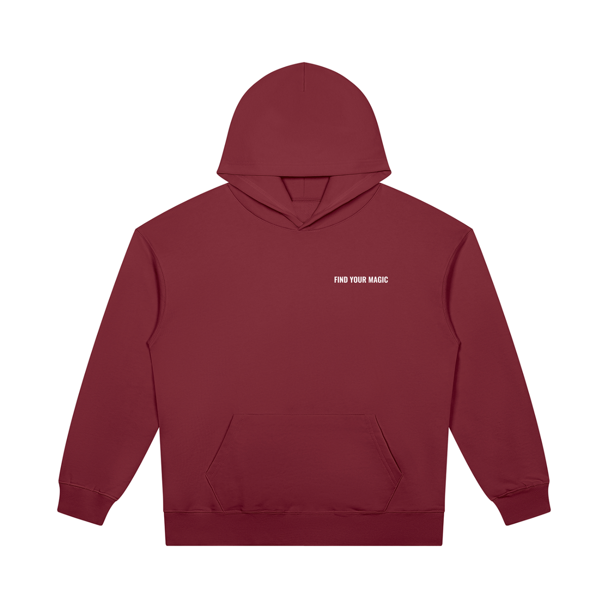 The Cosmic Compass heavyweight pullover hoodie is the one you reach for first: on the school run with your coffee, over a slip skirt and boots on a night out, or with leather trousers for date night. The weight holds its shape and makes everything you pair it with look deliberate. COMfoRTABLE AND STYLISH IN YOUR RECOVERY red front view
