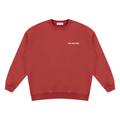 Soft, with a fleece lining that makes the Cosmic Compass vintage wash sweatshirt pure comfort. Warm enough to be worn instead of a jacket or layered for the colder months. Wear it with a leopard skirt and boots, or with a statement bag and your favourite lipstick for date night.

Oversized fit unisex crewneck with drop shoulders
Vintage wash finish, fleece-lined
53% polyester, 42% cotton, 5% other fibres
vintage wash Red Front