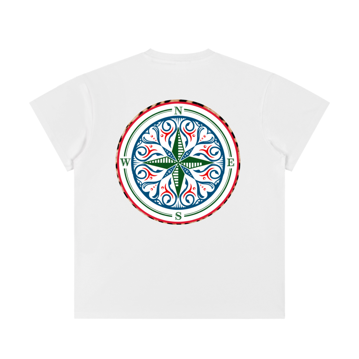 the unisex Cosmic Compass tee with a statement that makes every outfit make sense. Effortlessly cool, it works under a sharp blazer for a work day, with a leather jacket for the school run, on a night out, or whenever you need a reminder to own that magic. look confident and stylish in your recover with this white t shirt tee shirt back